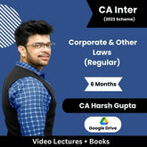CA Inter Corporate & Other Laws (Regular) Video Lectures by CA Harsh Gupta (Google Drive, 6 Months, 1.5 Views)